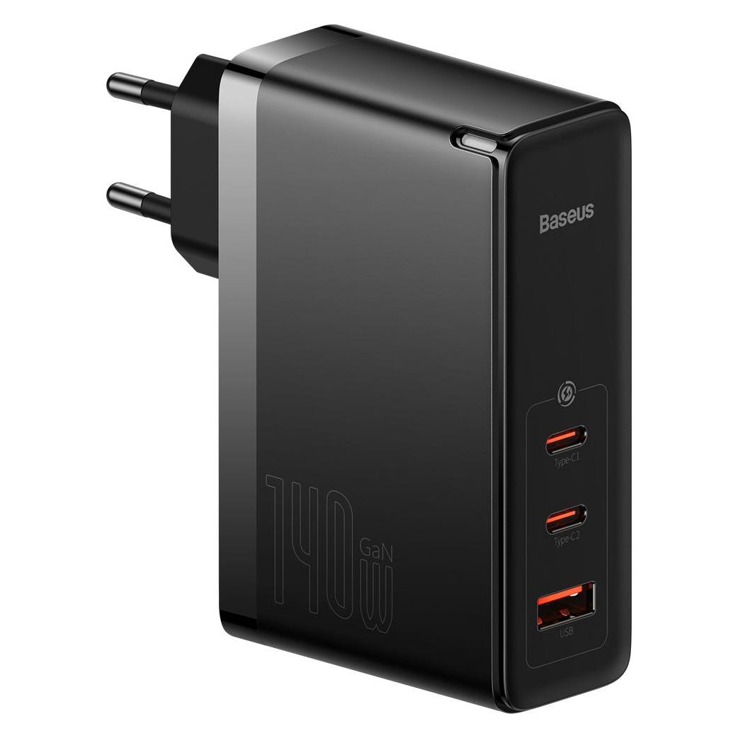 Baseus GaN5 Pro Fast Charger (140 W, 3 Ports) (CCGP100201)