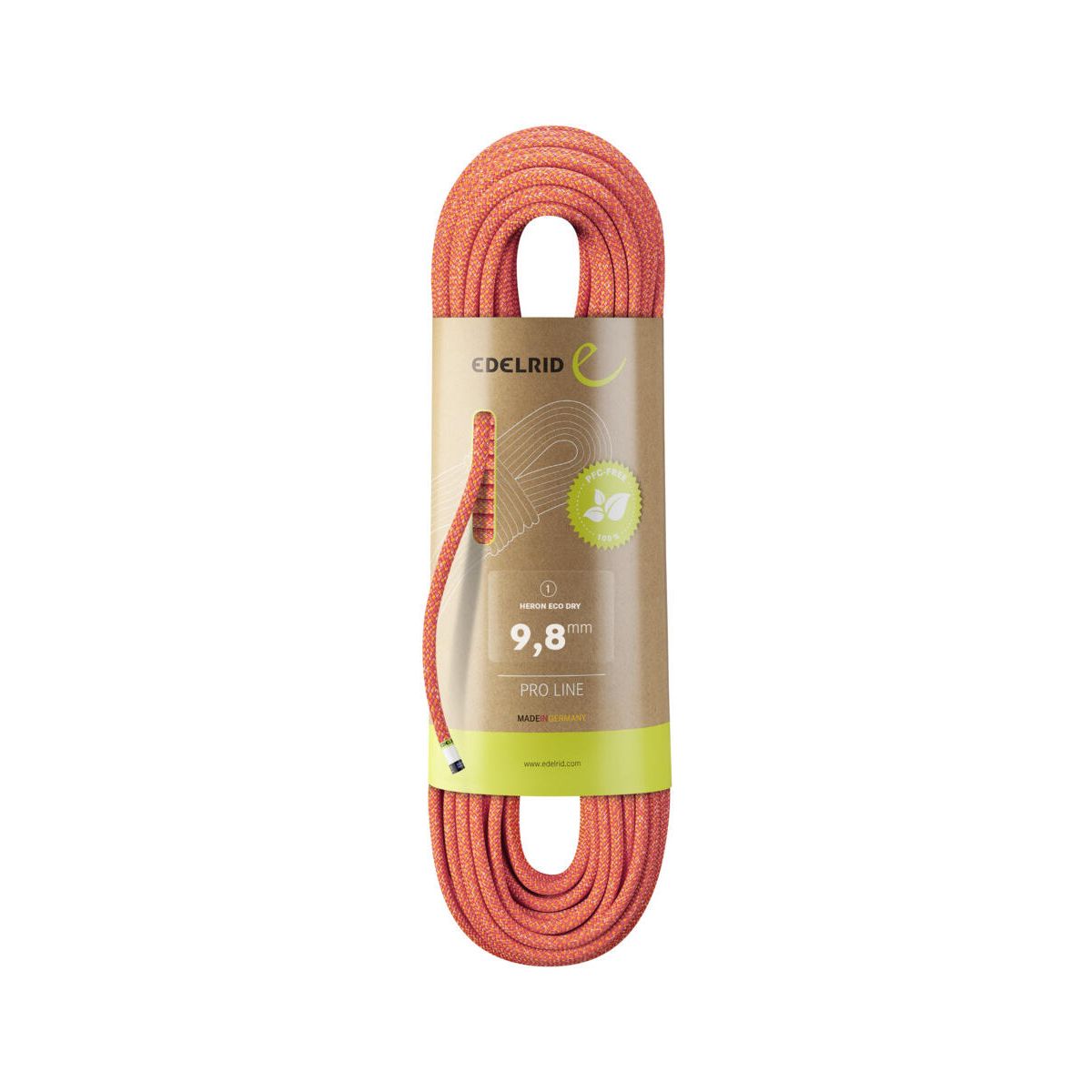 Edelrid Heron Eco Dry 9,8mm fire (214) 50 M 713350502140