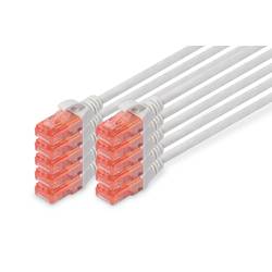 Digitus DK-1617-005-10 RJ45 Patchkabel CAT 6 U/UTP 0.50 m Grau 1 St.