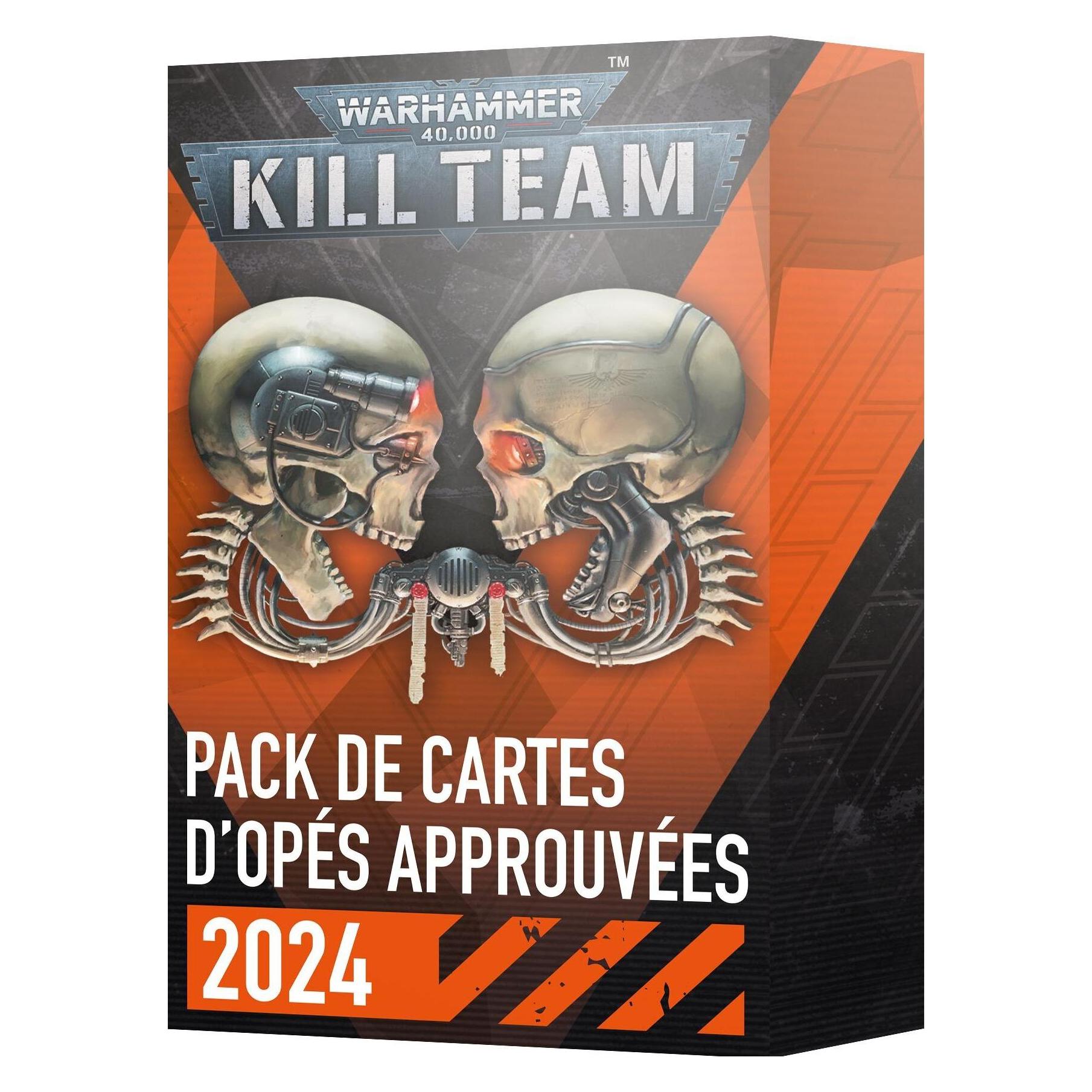 Games Workshop Warhammer 40k - Kill Team Cartes d'opes approuvees (Fr) (2024) (Karton) (01050199055)