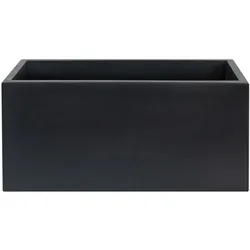 WellHome - Pflanzgefäß aus Polyethylen Anthrazit 60x20x20 cm