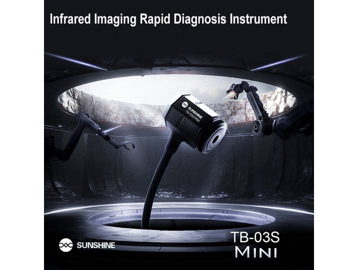 SUNSHINE TB-03S Mini Instrument de Diagnostic Rapide par Imagerie Infrarouge pour Cartes PCB – Outil de Détection et de Réparation des Défauts de Cartes Mères de Téléphones Mobiles
