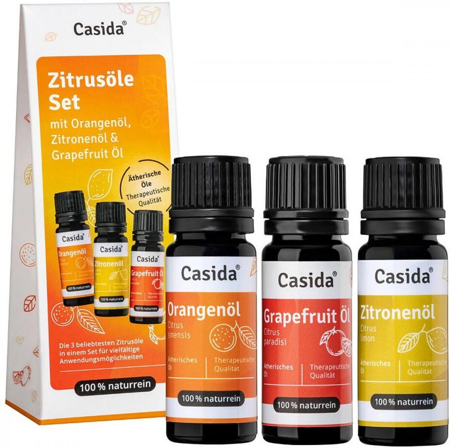 Casida Zitrusöle Set Orangenöl&zitronenöl&grapefruit öl