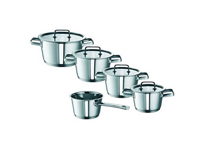 Rohe Conia Culinaria-Set, 5-tlg.: Fleischtopf Durchmesser: 16cm, 18cm, 20cm, 24cm, Stieltopf Durchmesser: 16cm, 261151-05