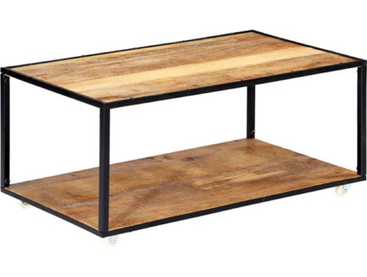 vidaXL - Salontafel - 90x50x40 - cm - massief - gerecycled - hout