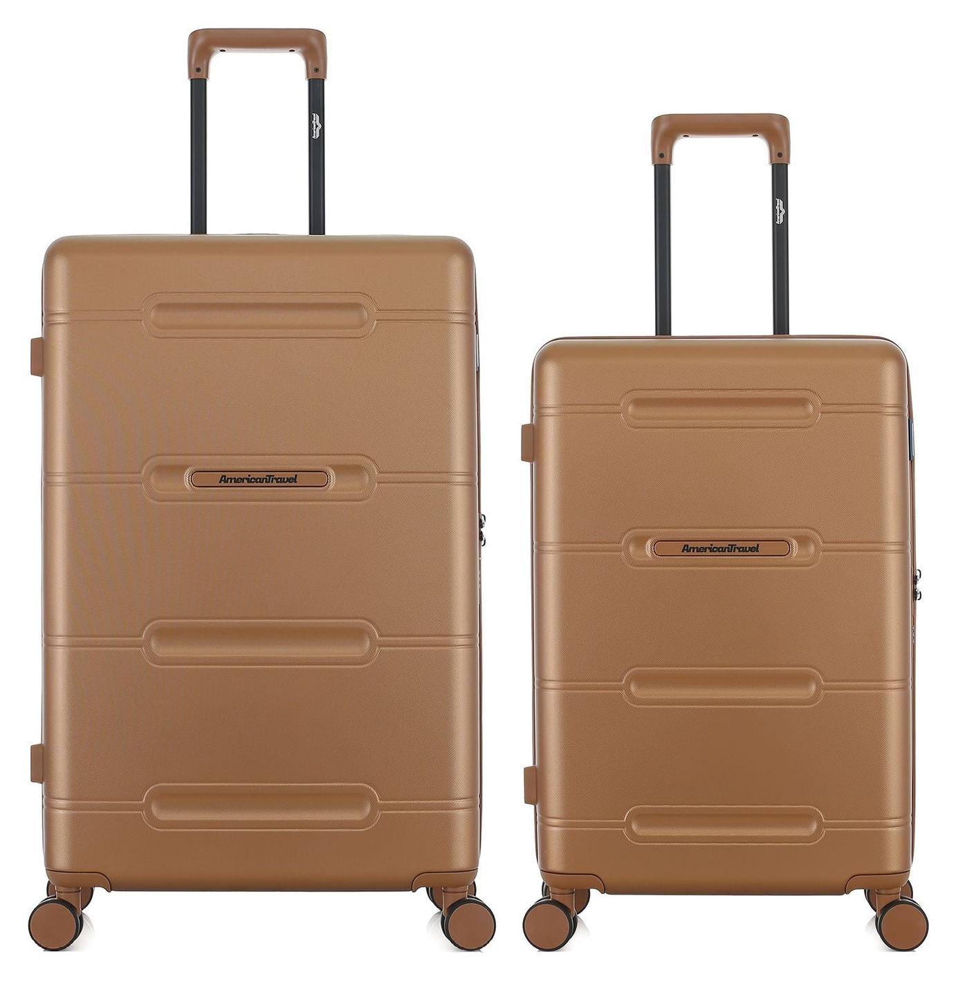 AMERICAN TRAVEL - 2er-Set - CLEVELAND-Koffer (großes Format und Wochenendkoffer)