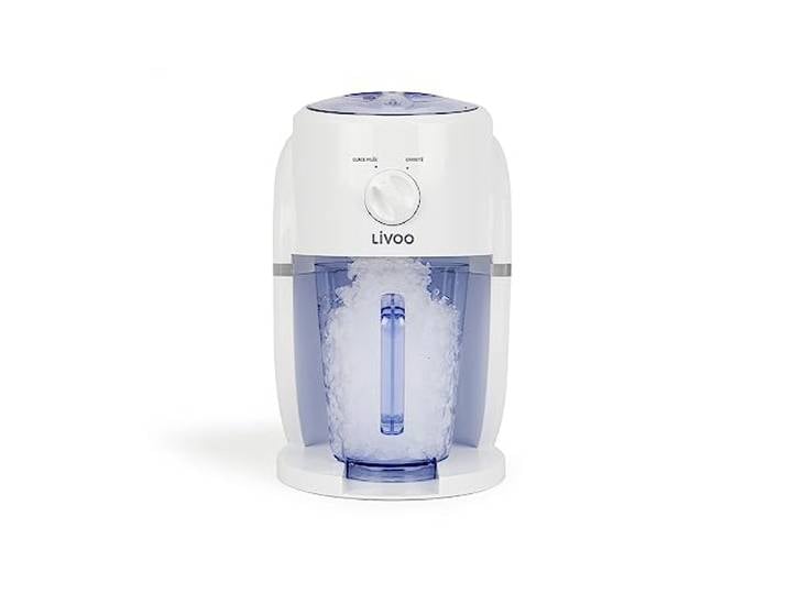 Livoo – Appareil 2 en 11 granités et glace pilée DOM430 – 1\,1L\, 2 tailles de glace possible\, 250g/minutes\, 25W\, White