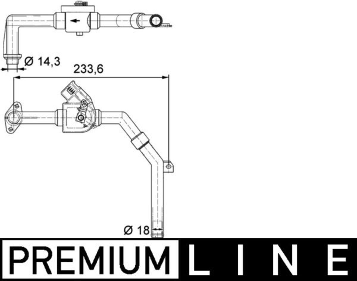 Kühlmittelregelventil MAHLE CV 9 000P