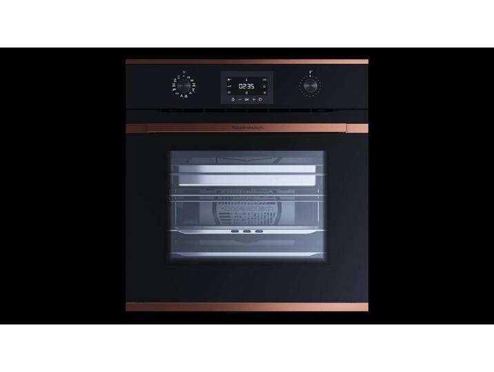 Küppersbusch Dampfbackofen Compact BD6340.0S DK6, Elektronik-Uhr, Schnellaufheizung, Aluminium-Drehknebel