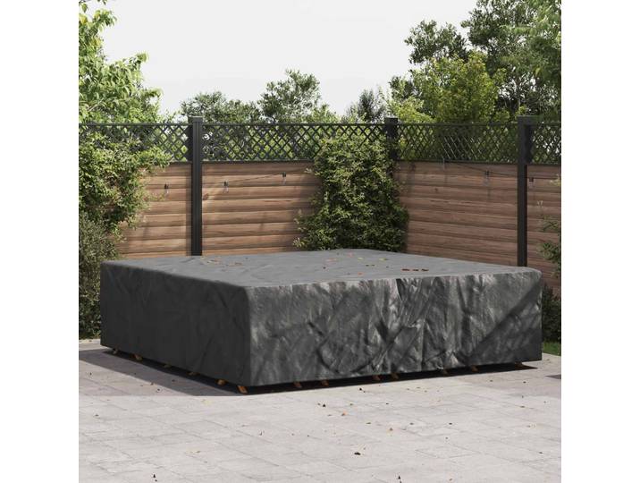 vidaXL Möbelbezug Uni Schwarz 275 x 275 x 70 cm 420D