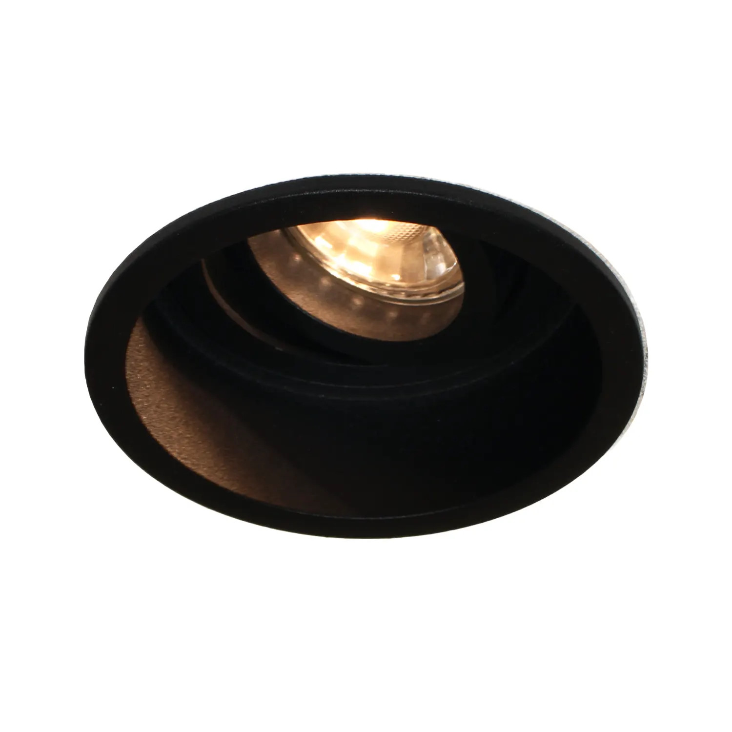 Artdelight Inbouwspot Rex LED rond zwart Ø 9,2 cm