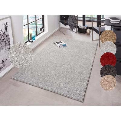 HANSE Home "Pure 100 Kurzflor" rechteckig 13 mm Höhe Kurzflor, uni, umkettelt, Läufer, Wohnzimmer, Kinderzimmer, Flur