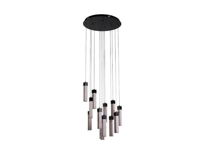 LED Design Pendellampe „Moonbeam“ Schwarz, Weiss marmoriert Searchlight