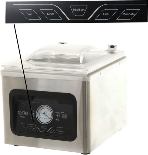 Royal Food RoyalFood i-VCM 30 - Machine sous-vide à cloche - Barre de soudure de 28.5 cm