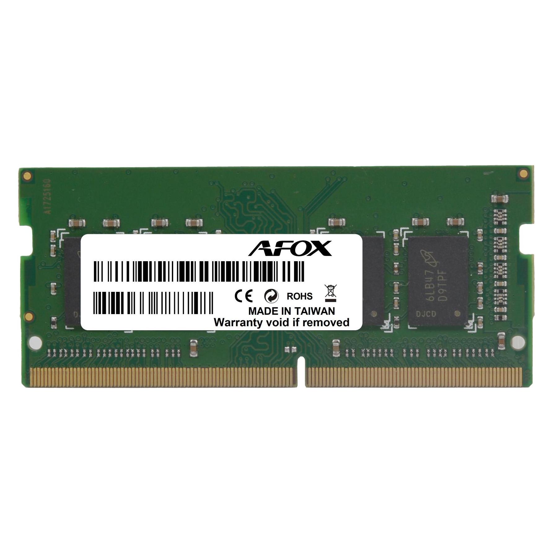 AFOX SO-DIMM DDR3 8GB memory module 1600 MHz LV 1.35V (1 x 8GB, 1600 MHz, DDR3-RAM, SO-DIMM) (AFSD38BK1L)