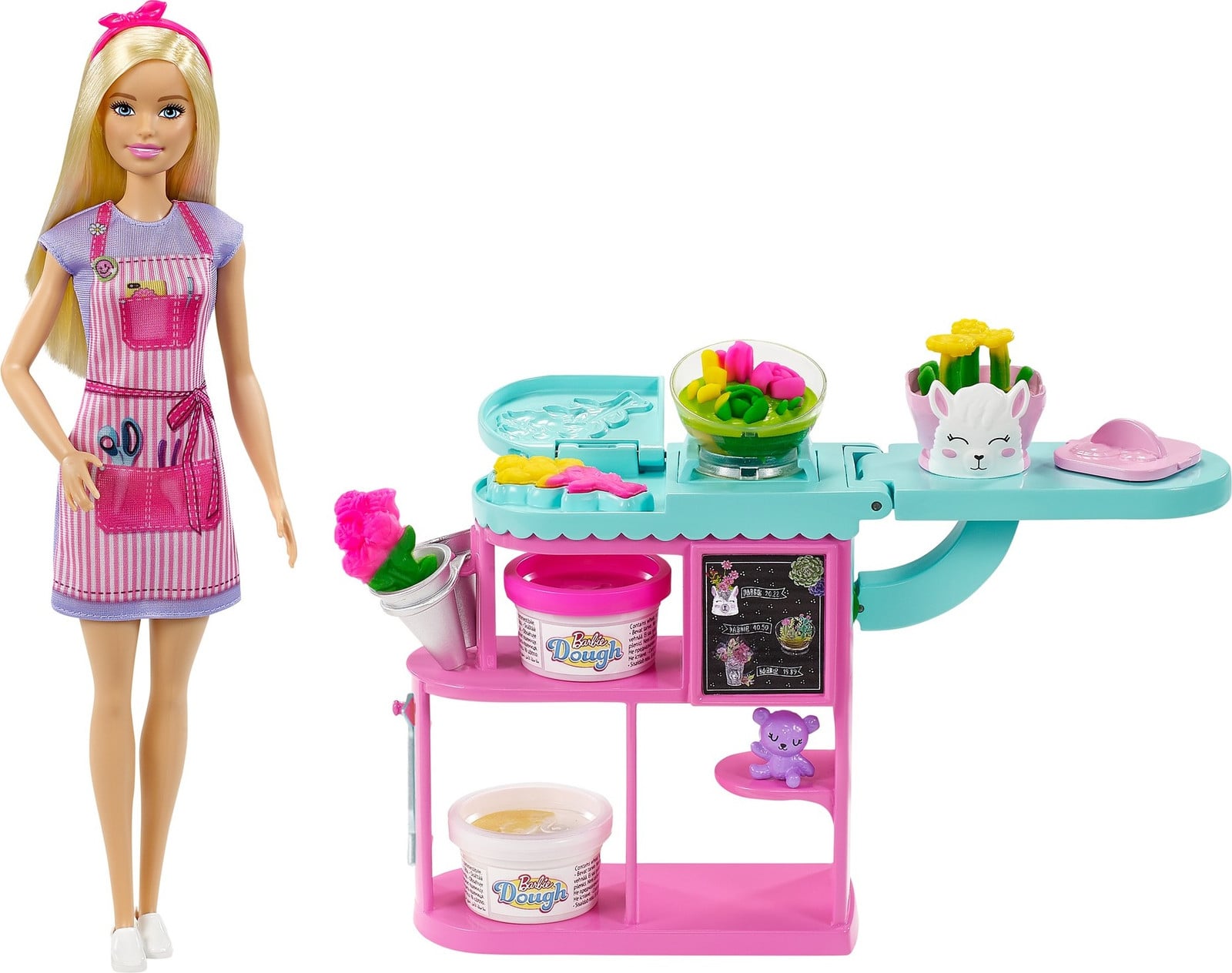 Barbie bloemistpop speelset met klei en accessoires