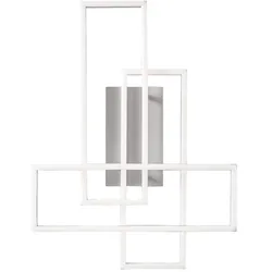 Gea Luce Dyana P 60W 3093lm 3000K LED-Deckenleuchte in satiniertem Weiß-Aluminium, dimmbar mit Phasenanschnitt, Direktlicht - Gealuce
