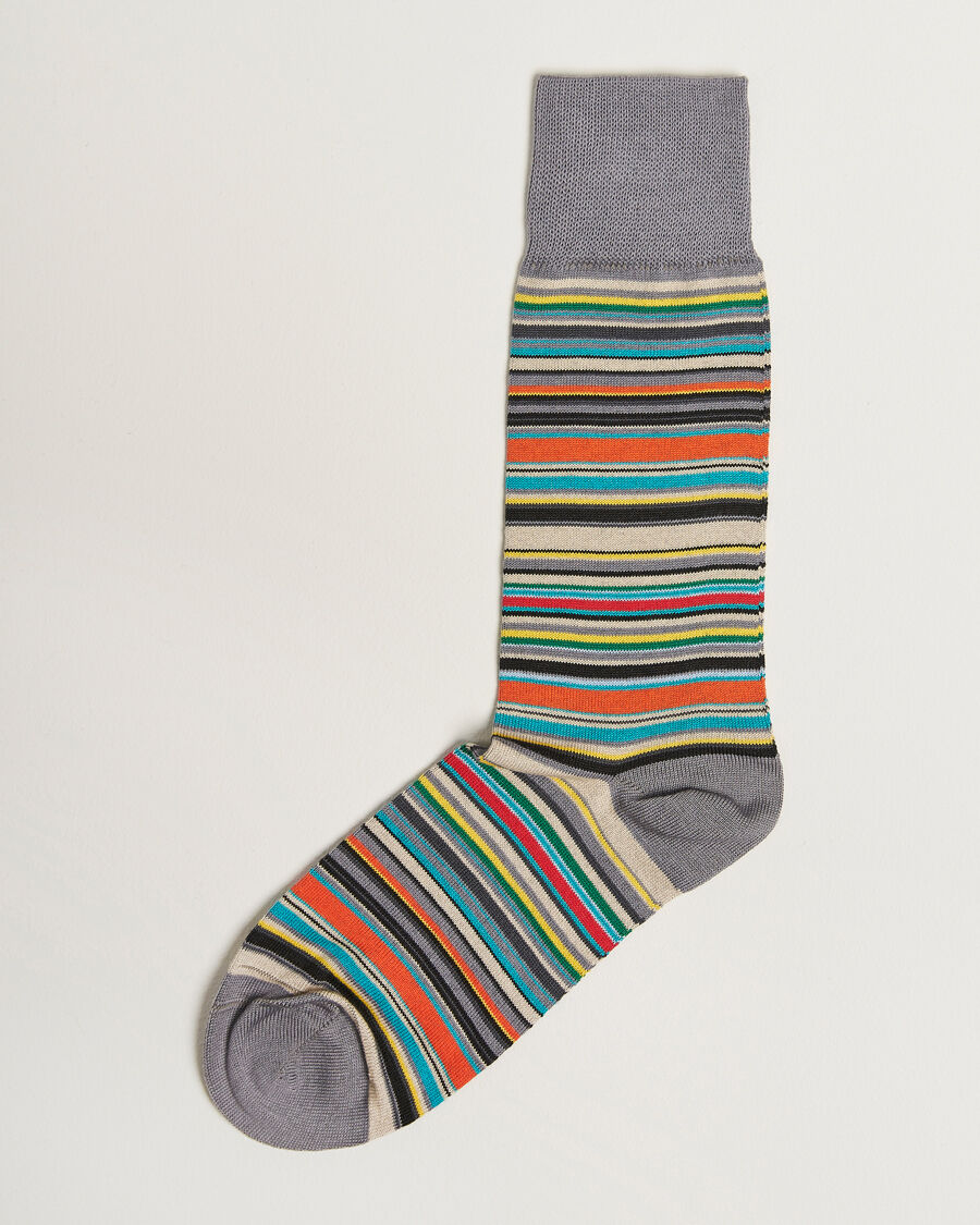 Paul SmithMulitstripe SocksGrey men One size Flerfarvet