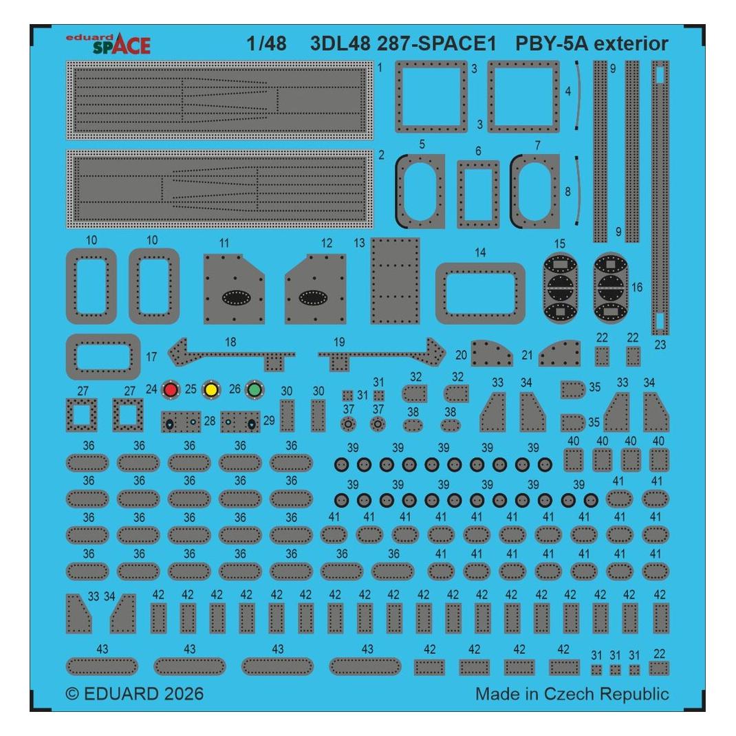 Eduard PBY-5A exterior SPACE for / Revell (3DL48287)
