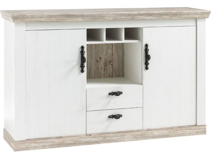 Home affaire Sideboard Florenz, im romantischen Landhaus-Look, Breite 168 cm