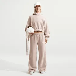 NIKE W NK STDO FLC MW MR SCALLOP WL CREAM II/SAIL/CREAM II, CREAM II/SAIL/CREAM II, M