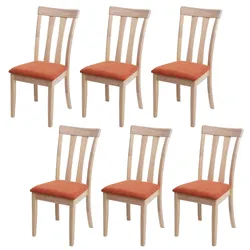 ESSZIMMERSTUHL Orange, Braun 6er-Set