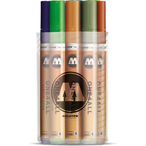 Molotow Acrylstifte One4All 227HS, Main-Kit 2, sortiert, Rundspitze 4mm, wasserfest, 12 Stück