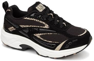 Women's Fiona Arch Support Sneaker by Drew in Black Leopard (Size 13 M)