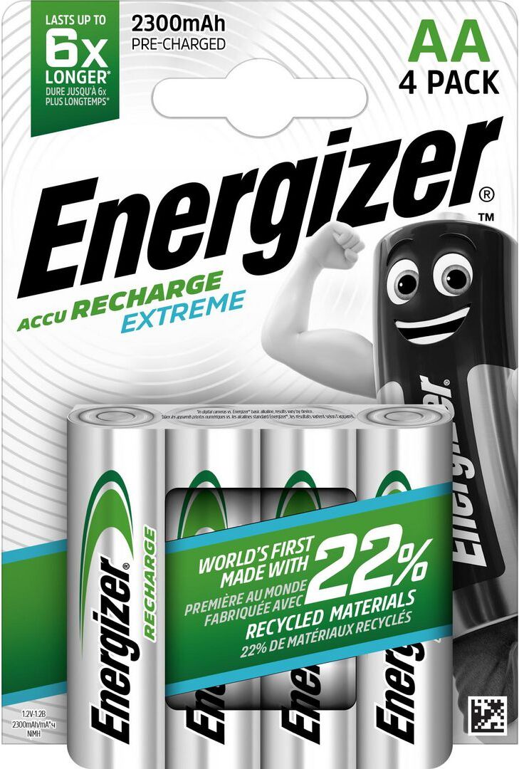 Energizer Batteri Laddbar AA Extreme 4/fp