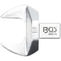 BGS Einsteck-Maulschlüssel 18 mm Aufnahme 9 x 12 mm - 6900-18