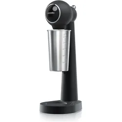 Arendo Getränkemixer mit Mixbecher für Protein Shakes oder Cocktails, 22.000 U/min, 500 ml Volumen, schwarz, Standmixer, Schwarz