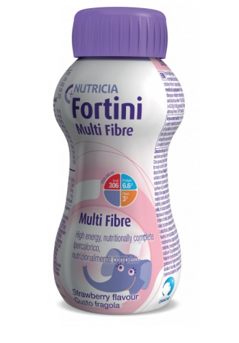 DANONE NUTRICIA SpA SOC.BEN. Fortini Multi Fibre Gusto Fragola 200 ml - Integratore Dietetico per Bambini
