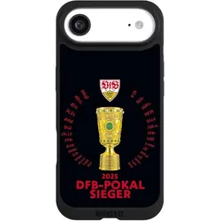 Nivocase Handyhülle für Apple iPhone Air Hülle NIVOpure Case Schwarz Offizielles Lizenzprodukt Pokal VfB (Apple iPhone Air), Smartphone Hülle, Schwarz