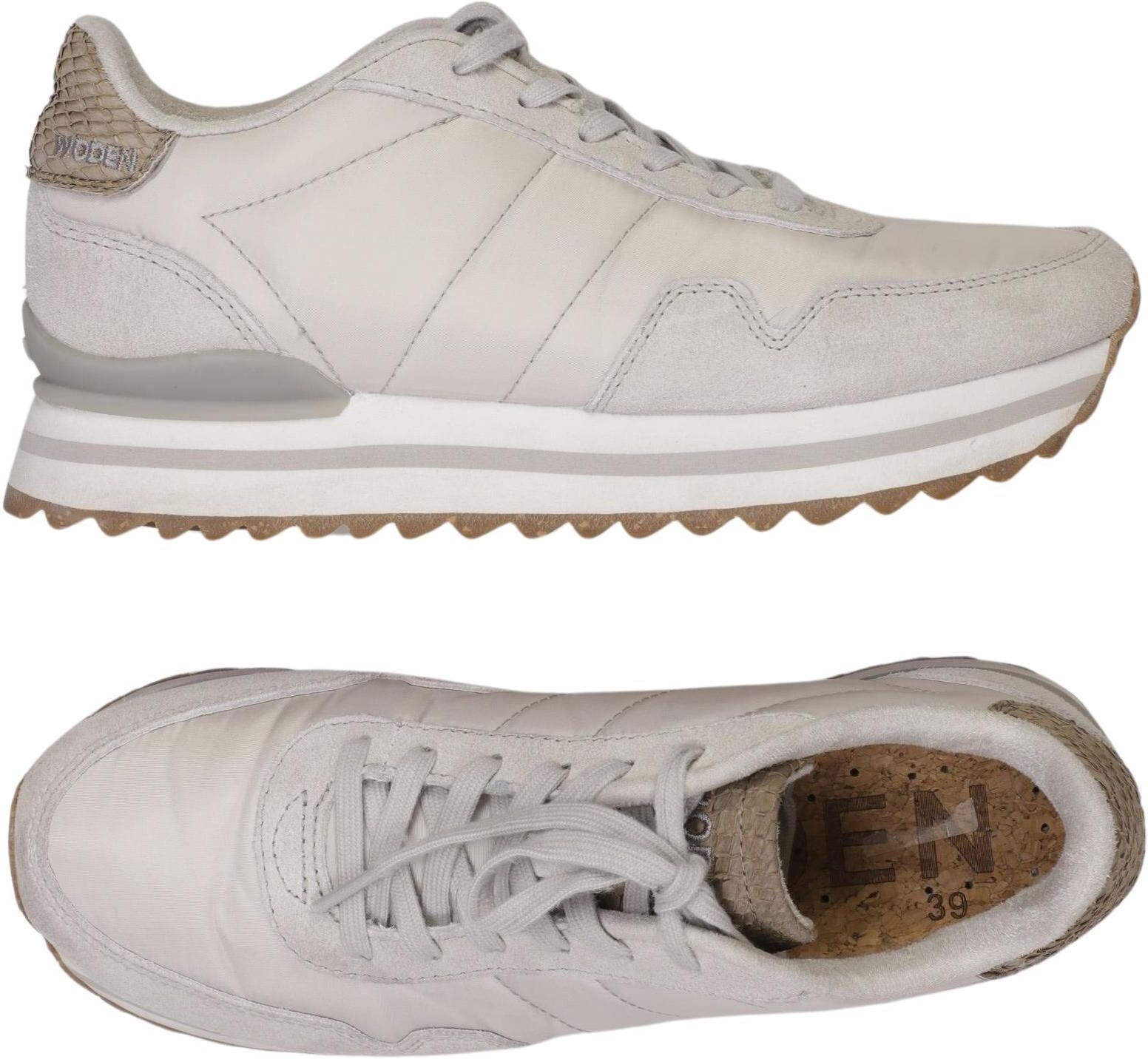 Woden Damen Sneaker, Cremeweiß, Gr. EU 39, kein / Etikett - Second Hand