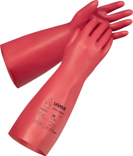 Uvex power protect V1000 6084007 Naturlatex Elektrikerhandschuh Größe (Handschuhe): 7 1 Paar