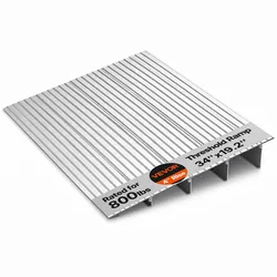 VEVOR Türschwellenrampe, 550x865x115 mm, Rollstuhlrampe aus Aluminiumlegierung mit einer Tragkraft von 360 kg, Bordsteinrampe für Heimtreppen für Rollstühle Roller Gehhilfen Fahrräder Dreiräder