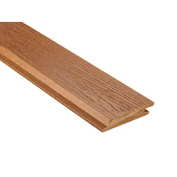 18x103 mm NATURinFORM WPC Fassadenprofil, "Die Gestaltende XL", mit Holzmaserung, leicht gebürstet, bernsteinbraun, Deckmaß: 99mm