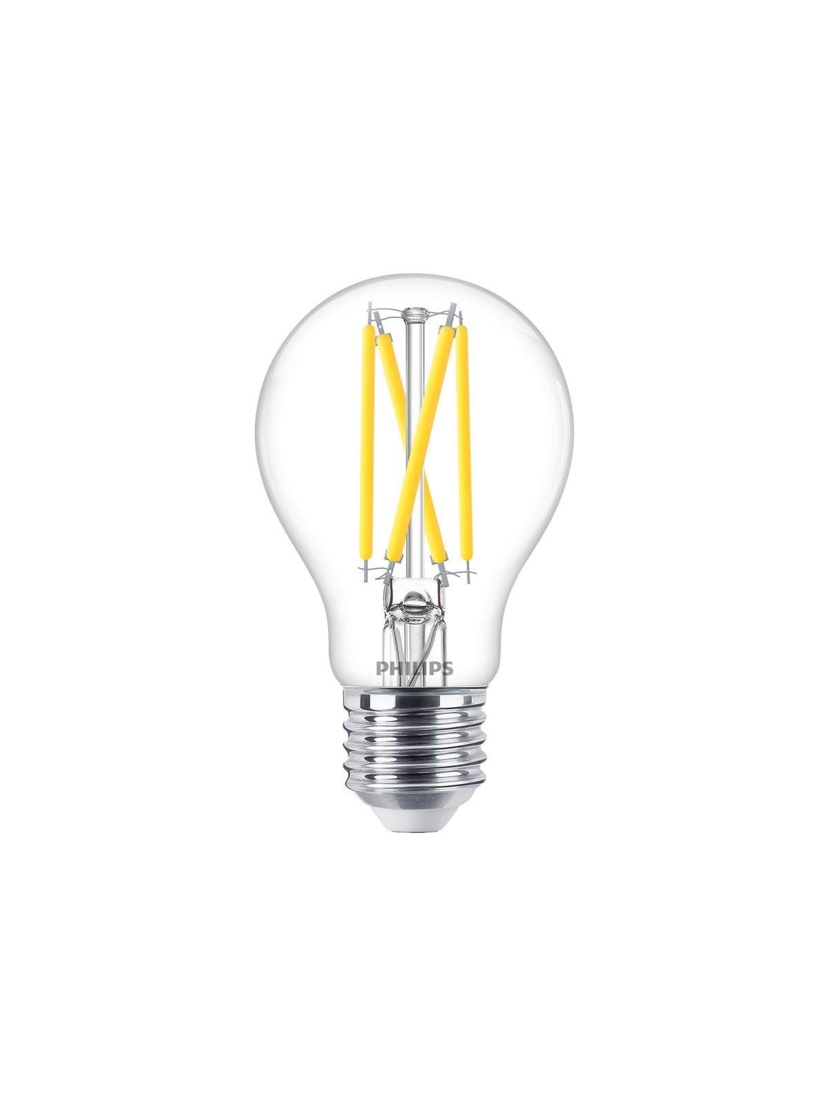 Philips LED-Lampe Standard WarmGlow 5.9W/922-927 (60W) Clear Dimmable E27