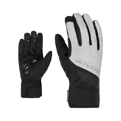 Fahrradhandschuhe ZIENER "DILIP-Z AQUASHIELD TOUCH", Damen, Gr. 11, schwarz, Materialmix, Handschuhe, wasserdicht, winddicht, atmungsaktiv, gepolsterte Innenhand
