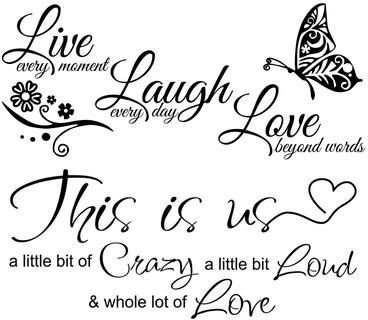 Inspired Living Live Laugh Love Butterfly Wall Decal For Living Room Floral Vinyl Wall Art Live Laugh Love Butterfly Wall Decal For Living Room Floral Vinyl Wall Art