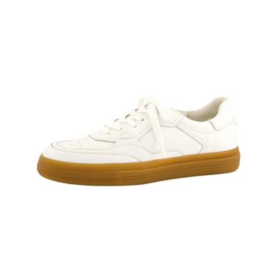 Sneaker PAUL GREEN "Paul Green Sneaker Glattleder", Damen, Gr. 38, weiß, Glattleder, Schuhe Sneaker