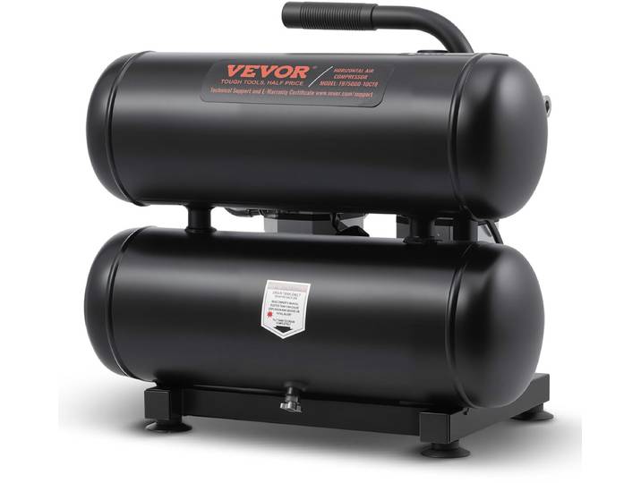 VEVOR Compressor 18l Luchtcompressor 120psi Perslucht 650w Fluistercompressor