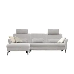 Kollektion Kraft Ecksofa Cord DANTE ¦ silber