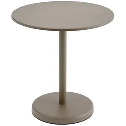 Muuto Linear Steel Tisch, Ø 70 cm, taupe