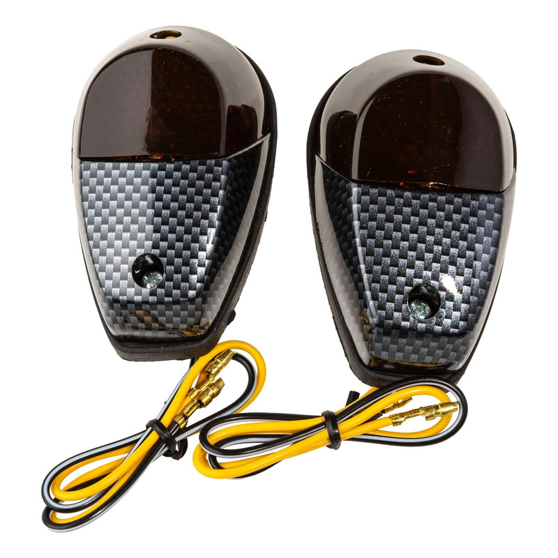 Clignotants TNT Tuning gouttes d'eau carbone nacré- Fumés