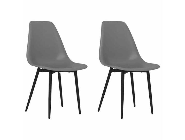 NEW Chaises de Cuisine - Chaises à manger (Set de 2） gris PP{46x52x84 cm} 228619