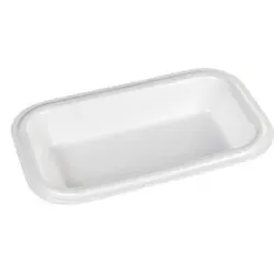 Thermo (ISO) Siegelschale aus Polystyrol-Schaum (XPS), laminiert, weiß, 1-teilig, 1-0835, 800 Stück