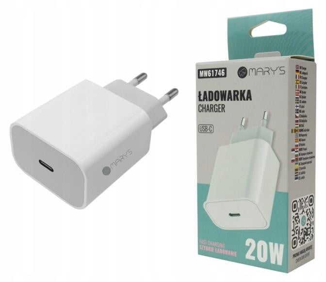 Eco Light Telefoonlader 20W USB-C Wit