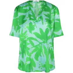 Long-Bluse V-Öffnung Peter Hahn blau, 36