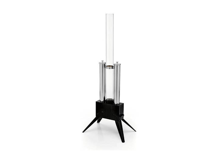 Holzkohlegrill LANDMANN Pellet-Fackel 135 cm/Edelstahl , schwarz, B:44,5cm H:135cm T:36cm, Grills, Holzkohlegrill